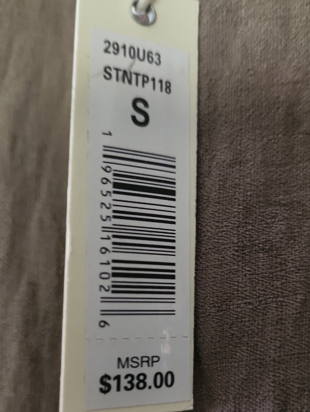 NWT Max Studio Taupe Textured Button-Front Belted Dress Size Small - Picture 3 of 6